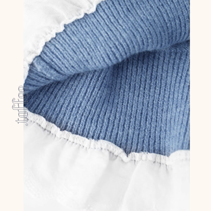 【2color】レース裾と蝶結びが可愛い＊ショートニットカーディガン《Z01189》