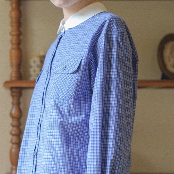 ドールカラータータンチェックシャツ《Z00907》