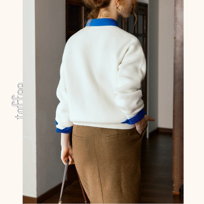 《色彩のたてがみを風に揺らして》ポニー刺繍セーター《Z01147》