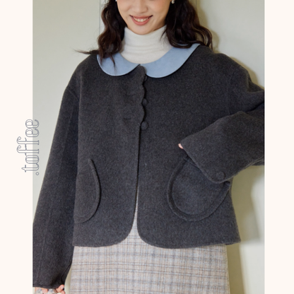 月影のまどろみショートコート《Z01141》