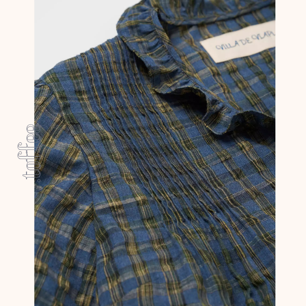 【3color】フリル×キャンディ袖のクラシックシャツ《Z01361》