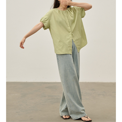 ルーズストレートデニムパンツ Z00224