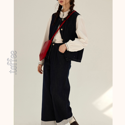 コントラストカラーレースディテールシアーブラウス《Z00844》