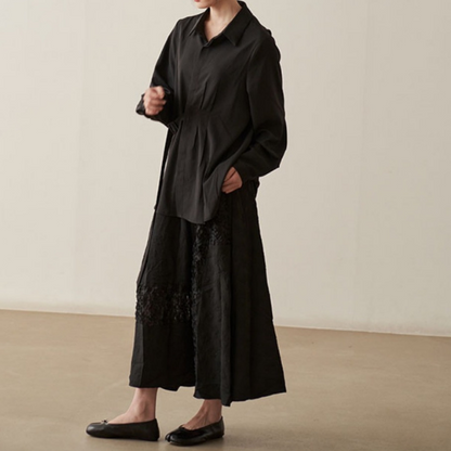 立体フラワーレーススカート X-087