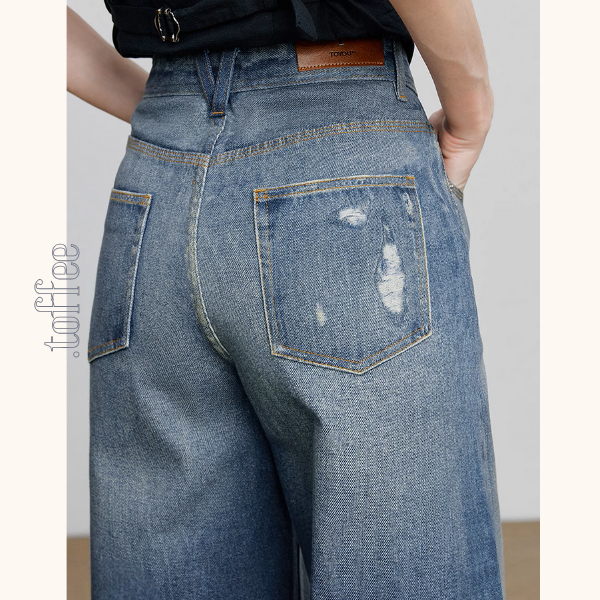 【4pattern】プリントストレートジーンズ《Z00929》