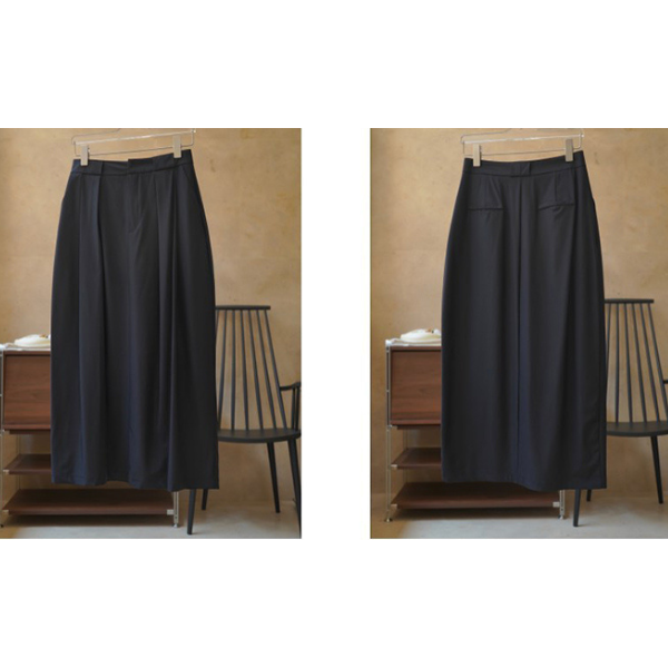 ハイウエストドレープロングスカート Z00196