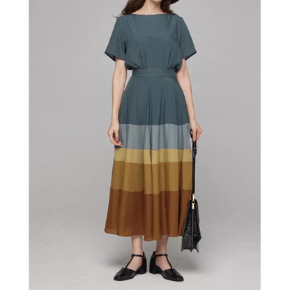 【２color】マルチカラーAラインスカート w-041