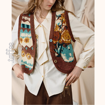 ひまわりの詩を纏うアップリケシャツ《Z01127》