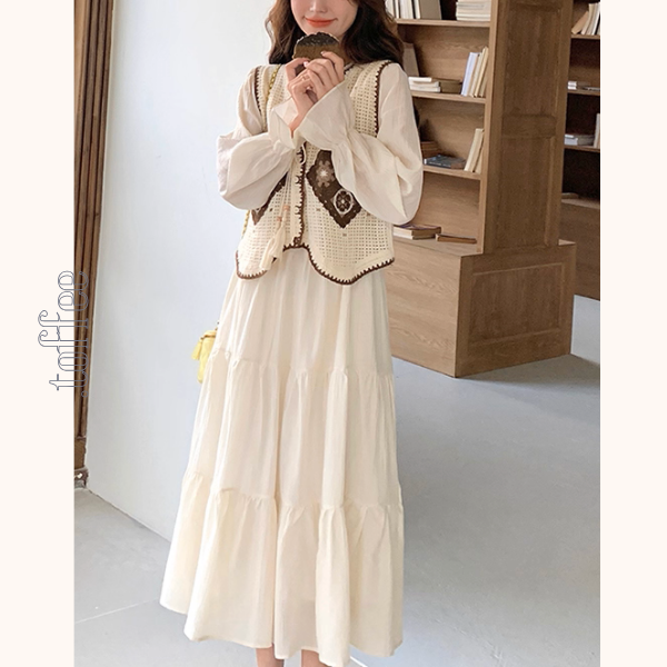 午後の陽だまりとレースの装いセットアップ《Z01150》