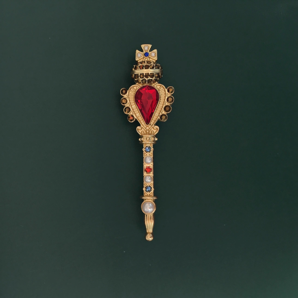 【11pattern】レトロなビジューブローチ《Z00976》