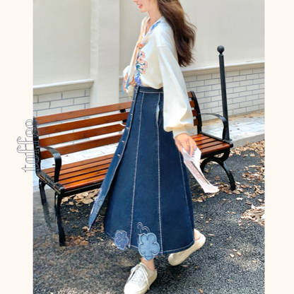 花咲く午後の散歩道セットアップ《Z01155》