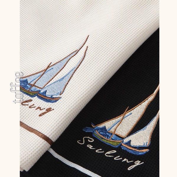 ゴッホの舟と夢の海、セーラーワンピース《Z01149》