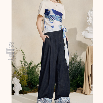 星降る夜の宴のストレートジーンズ《Z01058》