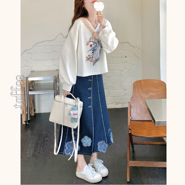 花咲く午後の散歩道セットアップ《Z01155》