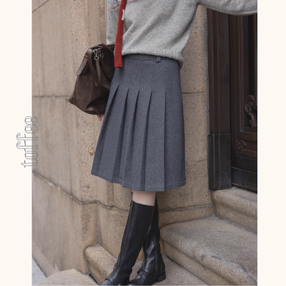 【2color】静寂に揺れるプリーツの余韻《Z01172》