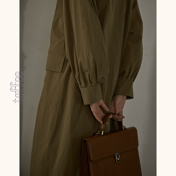 オリーブグリーンロングジャケット　Z00524