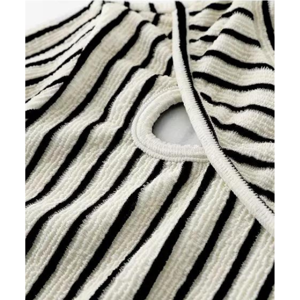 イレヘムストライプトップス w-141