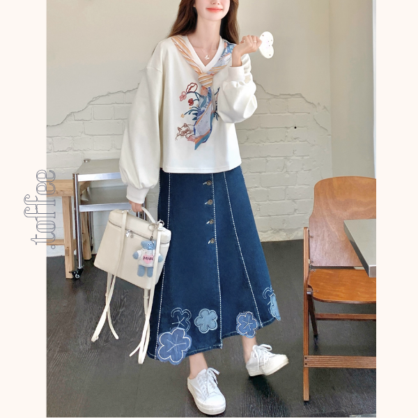 花咲く午後の散歩道セットアップ《Z01155》