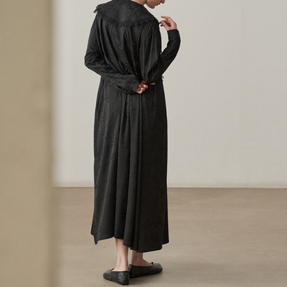 ビッグカラージャガードドレス X-068