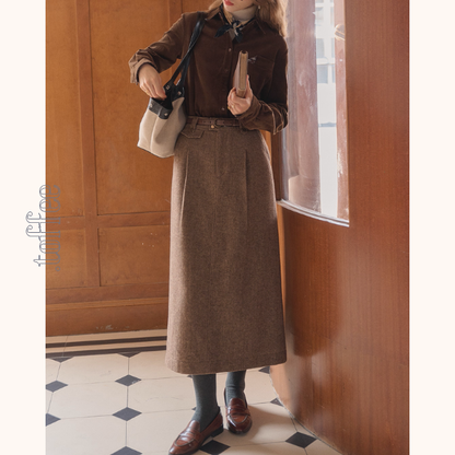 秋灯の街とクラシックツイードセット《Z01166》