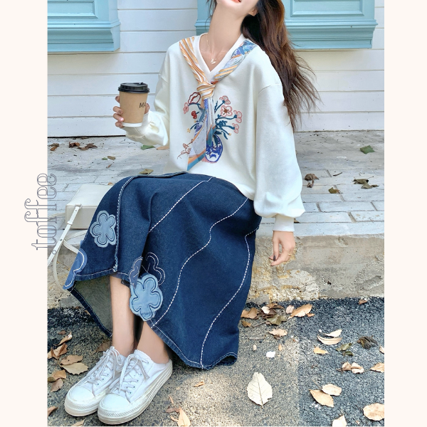 花咲く午後の散歩道セットアップ《Z01155》