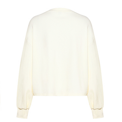 カラフルリボンタイ付きVネックスウェット　《Z00665》