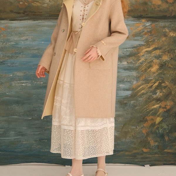 シアーレースミモレ丈スカート　《Z00619》