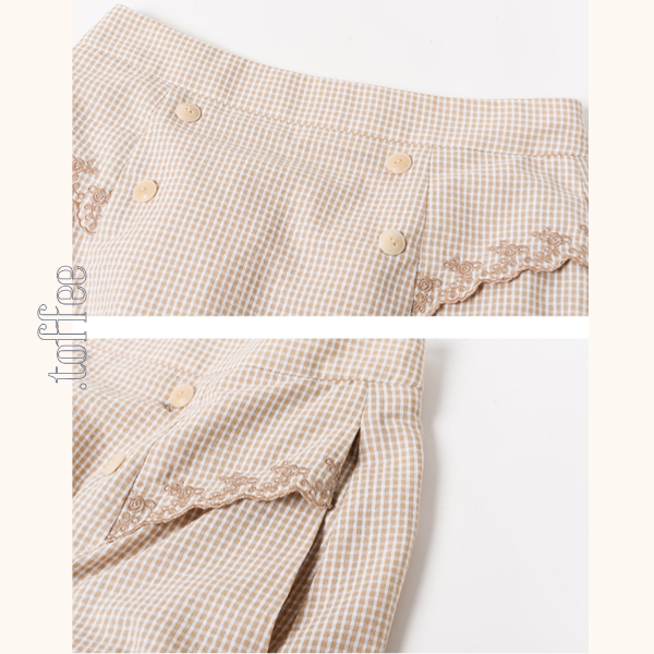 レトロ調ハイウエストAラインロングスカート　Z00783