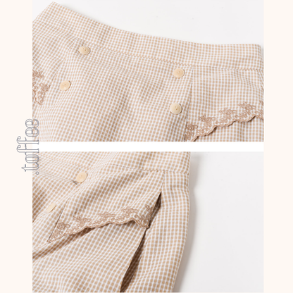 レトロ調ハイウエストAラインロングスカート　Z00783