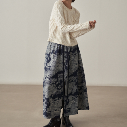 【2color】 レースフリンジ スリムフィットトップス X-433