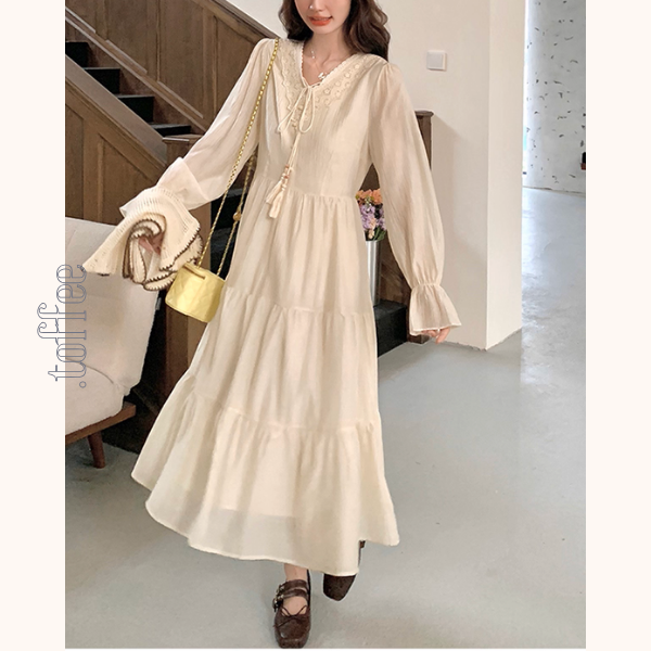 午後の陽だまりとレースの装いセットアップ《Z01150》