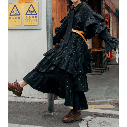 ティアードプリーツセットアップ X-277