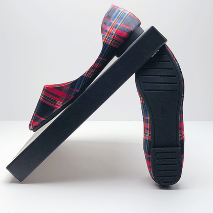 【３color】ポインテッドトゥチェッカーパンプス AU-316