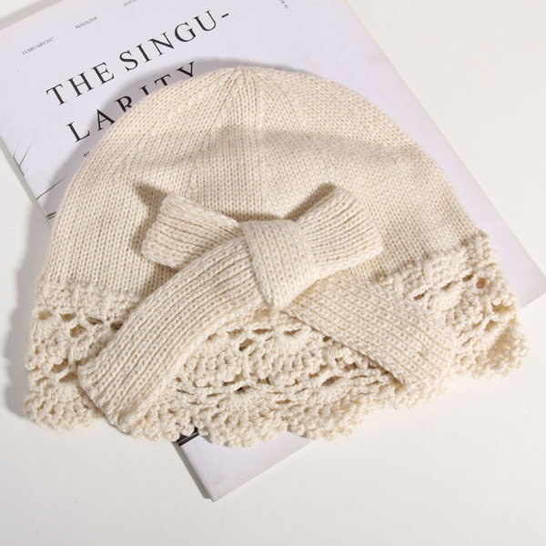 【４color】レースステッチレトロドームベレー帽　AU-113