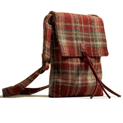 【3color】チェック柄ショルダーバッグ    Z00433