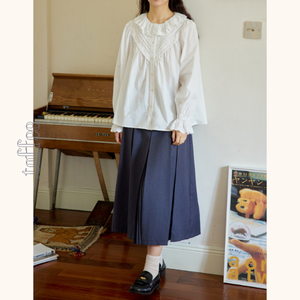 2タイププリーツミモレ丈スカート　Z00564