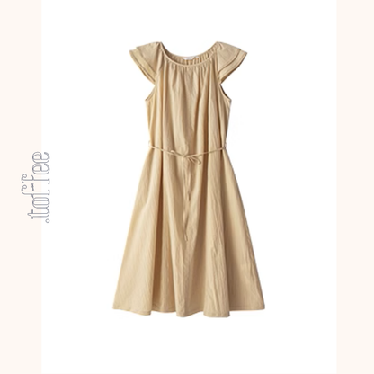 フライングスリーブミモレ丈ワンピース《Z01026》