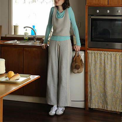 【2color】レイヤード風スリムTシャツ　Z00442