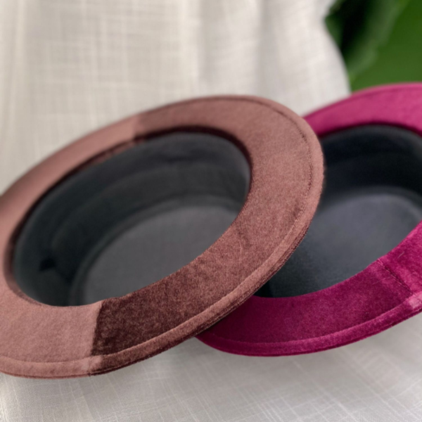 【6color】リボン付きフラットハット　Z00060