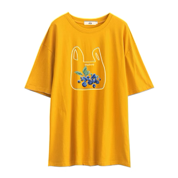 【5color】オーバーサイズロングプリントTシャツ《Z00991》