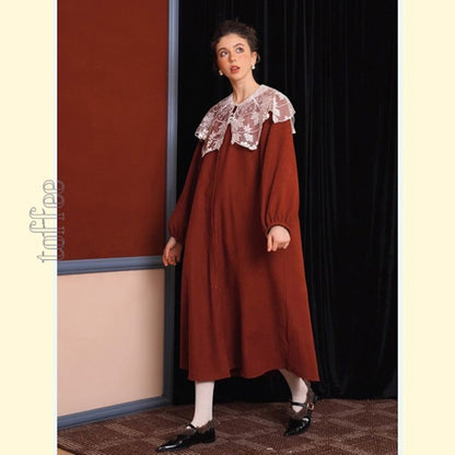 クラシックに新たな息吹：ガーリーなシャツワンピース 《C0199》