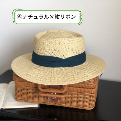 【１２color】クラシカルフレンチストローハット　　su0016