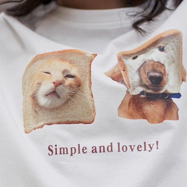 【6color】アニマルプリントオーバーサイズTシャツ《Z00990》