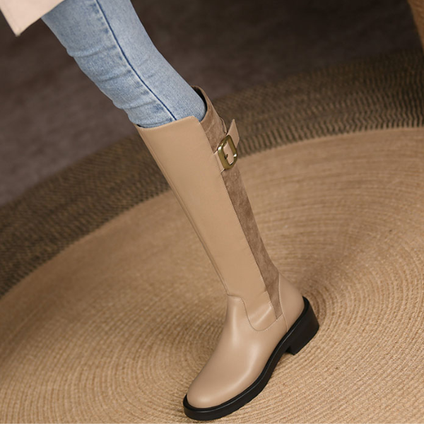 【3color】コンビネーションジョッキーブーツ X-374