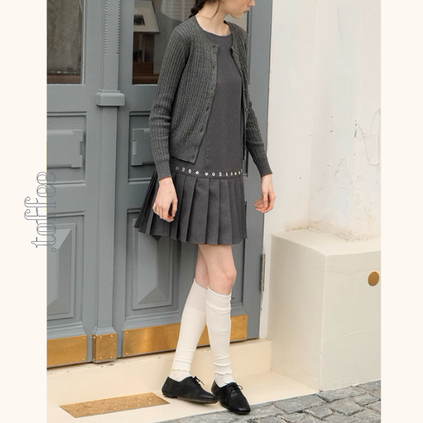 ノースリーブショートプリーツワンピース《Z00875》