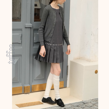 ノースリーブショートプリーツワンピース《Z00875》