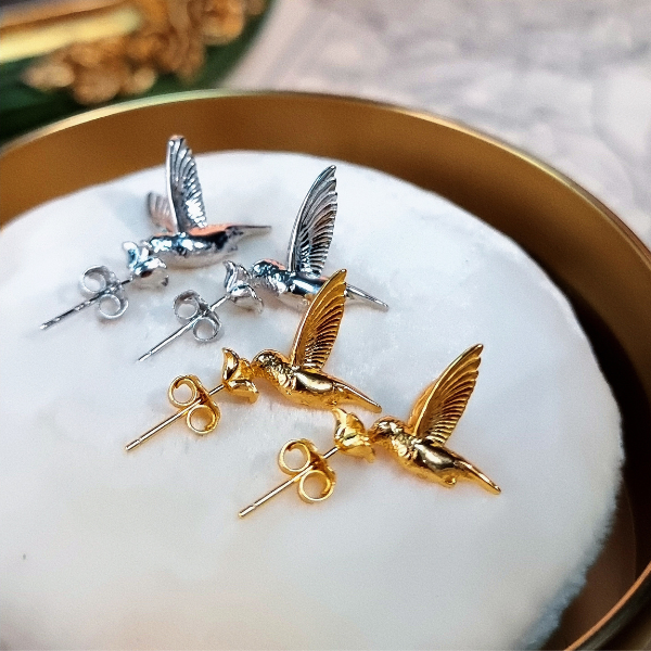 【2color】ハミングバードピアス Z00175