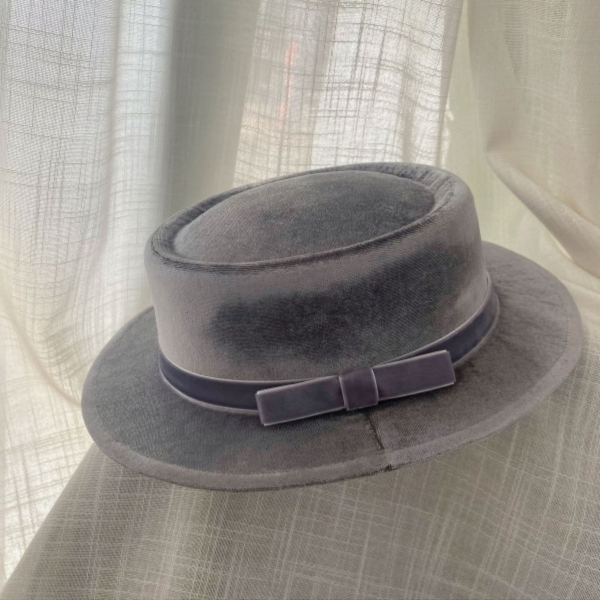 【6color】リボン付きフラットハット　Z00060