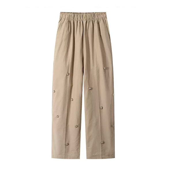 カジュアルビーズデコレーションパンツ　AU-095