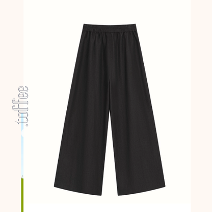 深みブラウンのシックワイドパンツ《Z01087》